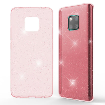 NALIA Glitzerhülle für Huawei Mate 20 Pro – Funkelndes Silikon Case – DAZZLIN (Transparent & Stoßfest) – Marke aus Berlin