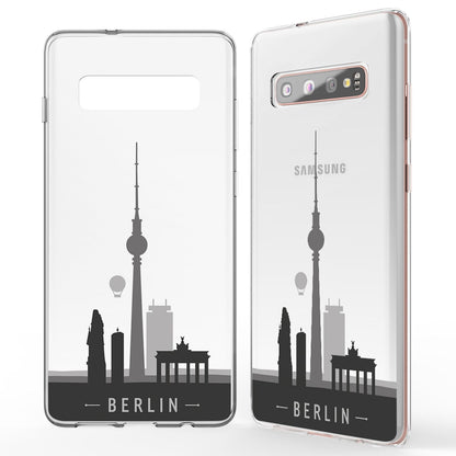 NALIA Hülle kompatibel mit Samsung Galaxy S10 Plus, Motiv Handyhülle Slim Silikon Case Cover Schutzhülle Dünn Durchsichtig, Etui Handy-Tasche Backcover Transparent Bumper