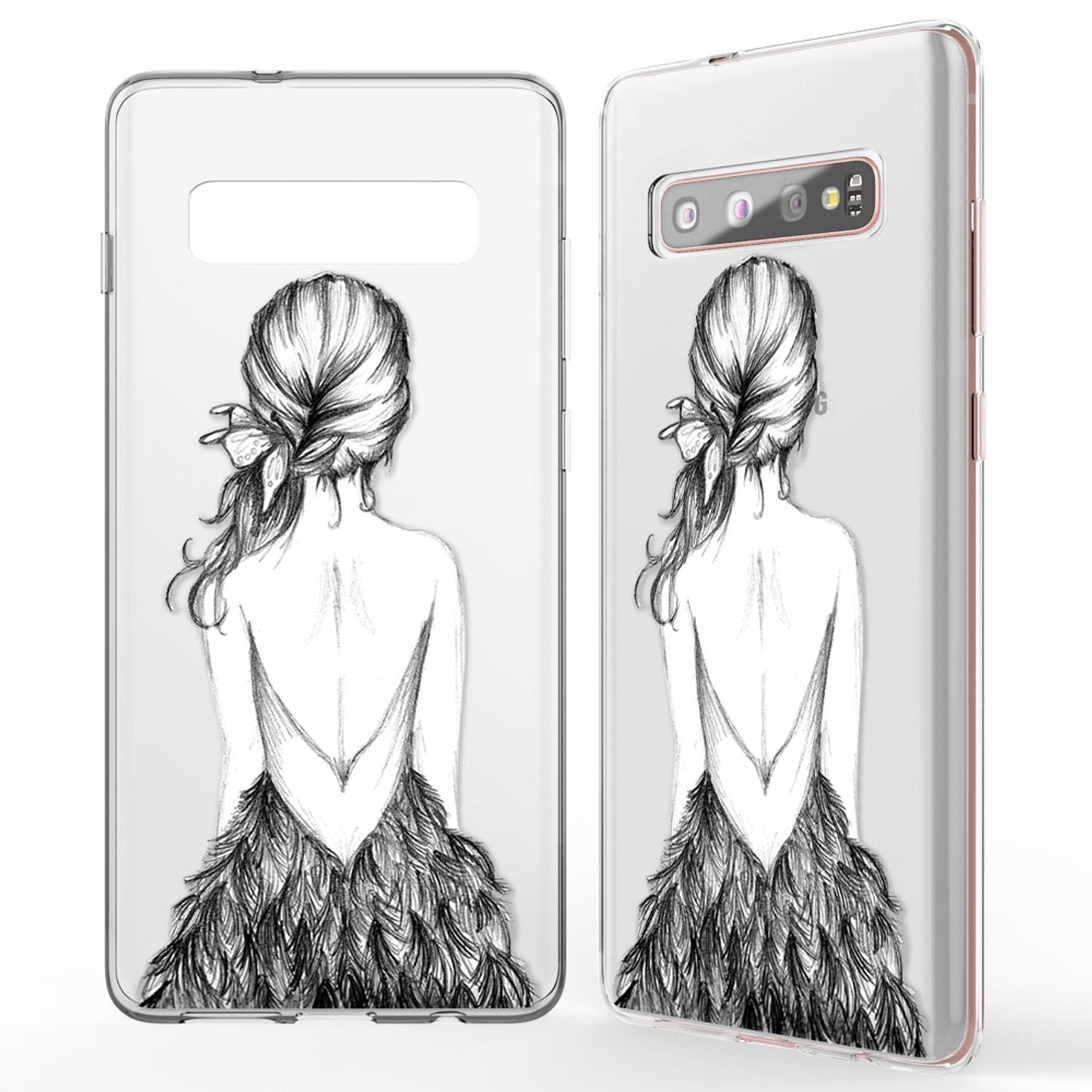 NALIA Hülle kompatibel mit Samsung Galaxy S10 Plus, Motiv Handyhülle Slim Silikon Case Cover Schutzhülle Dünn Durchsichtig, Etui Handy-Tasche Backcover Transparent Bumper