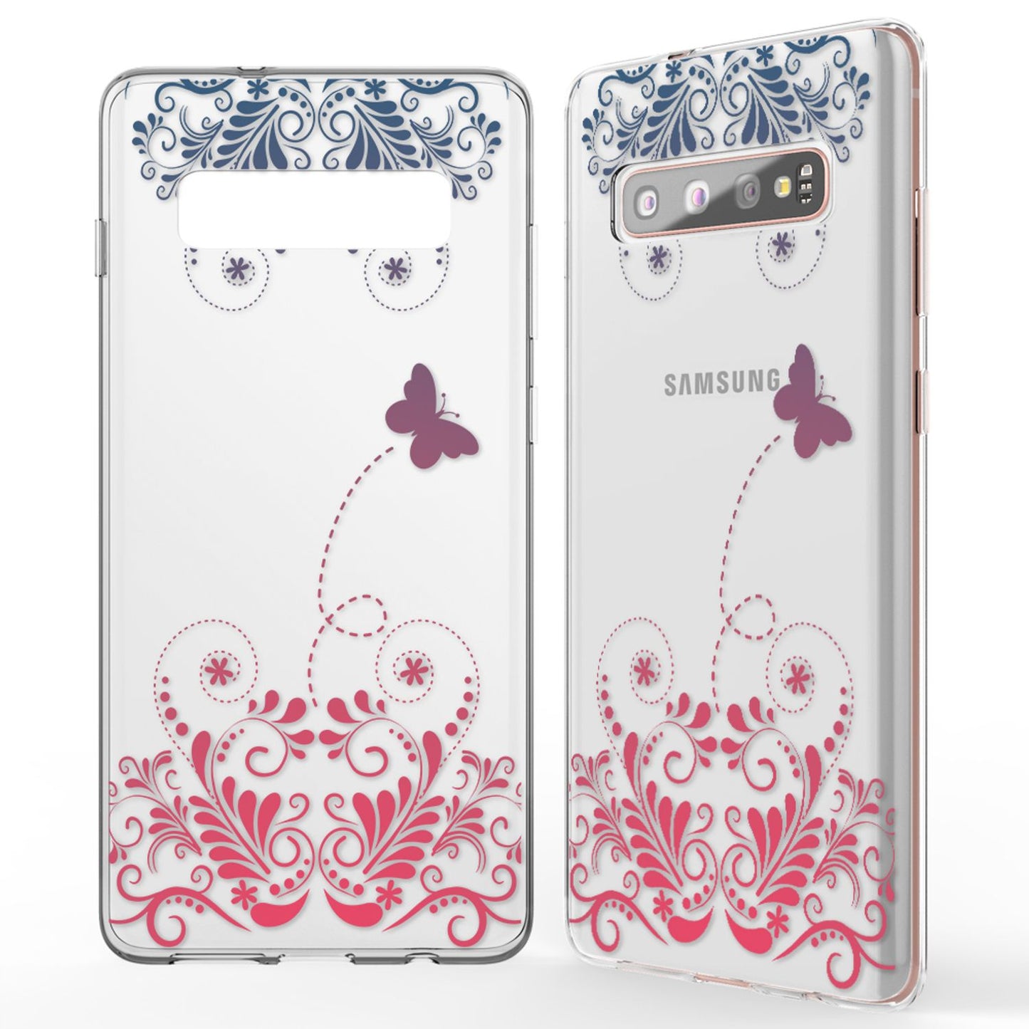 NALIA Hülle kompatibel mit Samsung Galaxy S10 Plus, Motiv Handyhülle Slim Silikon Case Cover Schutzhülle Dünn Durchsichtig, Etui Handy-Tasche Backcover Transparent Bumper