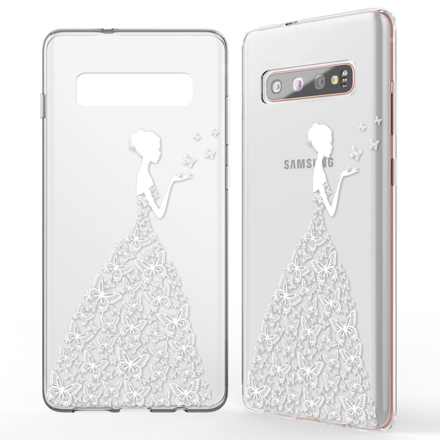 NALIA Hülle kompatibel mit Samsung Galaxy S10 Plus, Motiv Handyhülle Slim Silikon Case Cover Schutzhülle Dünn Durchsichtig, Etui Handy-Tasche Backcover Transparent Bumper