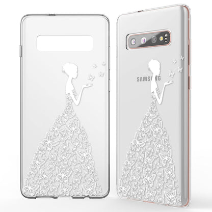 NALIA Hülle kompatibel mit Samsung Galaxy S10 Plus, Motiv Handyhülle Slim Silikon Case Cover Schutzhülle Dünn Durchsichtig, Etui Handy-Tasche Backcover Transparent Bumper
