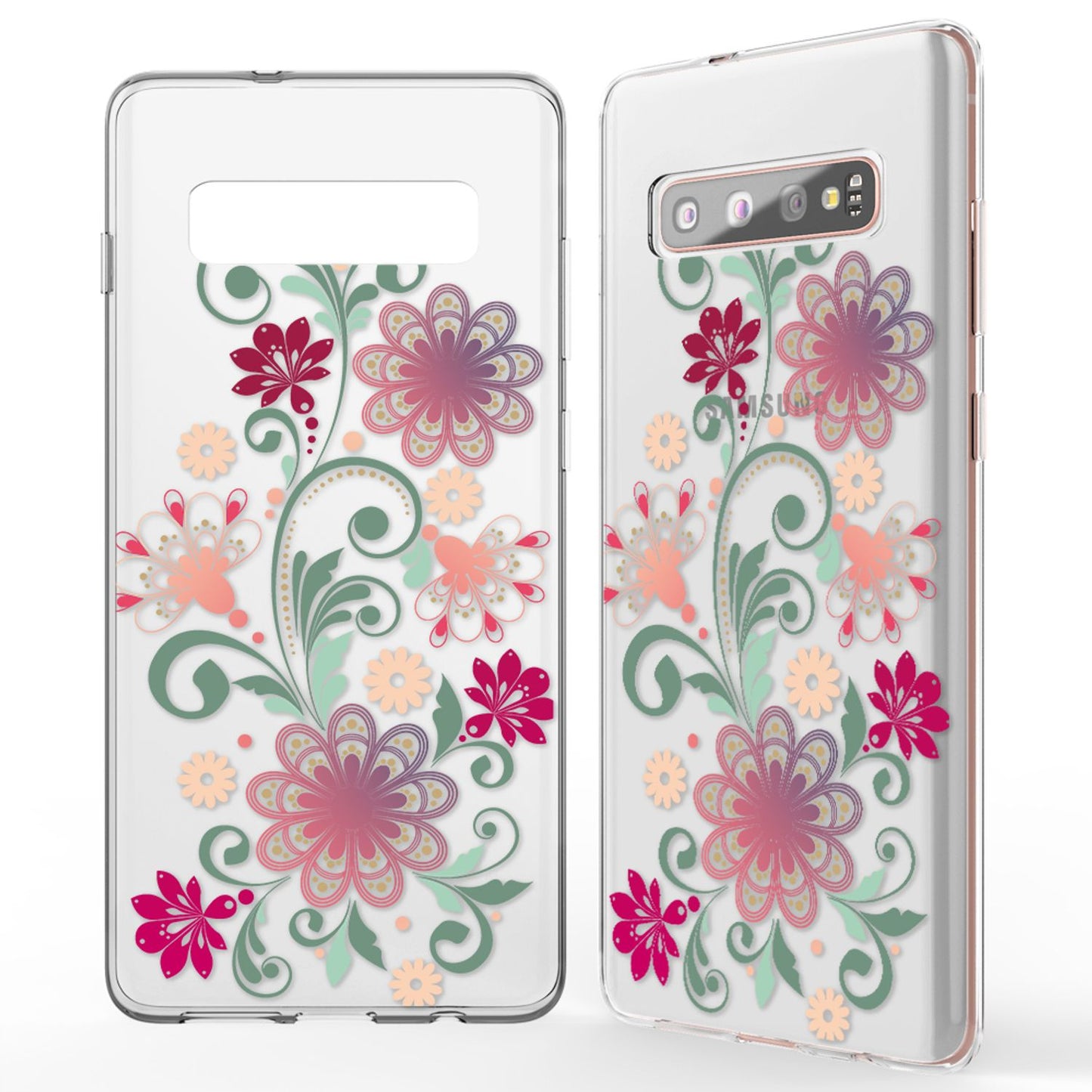 NALIA Hülle kompatibel mit Samsung Galaxy S10 Plus, Motiv Handyhülle Slim Silikon Case Cover Schutzhülle Dünn Durchsichtig, Etui Handy-Tasche Backcover Transparent Bumper