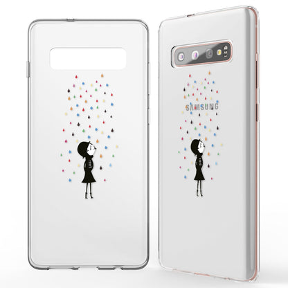 NALIA Hülle kompatibel mit Samsung Galaxy S10 Plus, Motiv Handyhülle Slim Silikon Case Cover Schutzhülle Dünn Durchsichtig, Etui Handy-Tasche Backcover Transparent Bumper