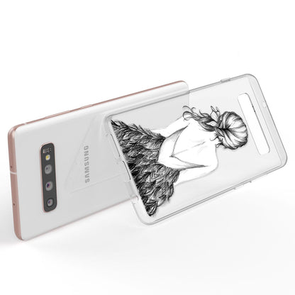 NALIA Hülle kompatibel mit Samsung Galaxy S10 Plus, Motiv Handyhülle Slim Silikon Case Cover Schutzhülle Dünn Durchsichtig, Etui Handy-Tasche Backcover Transparent Bumper