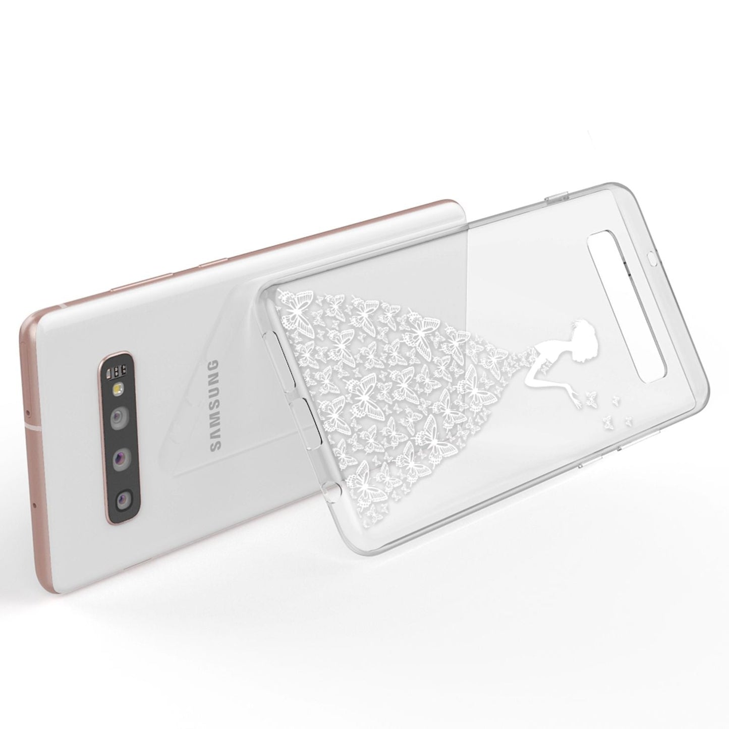 NALIA Hülle kompatibel mit Samsung Galaxy S10 Plus, Motiv Handyhülle Slim Silikon Case Cover Schutzhülle Dünn Durchsichtig, Etui Handy-Tasche Backcover Transparent Bumper