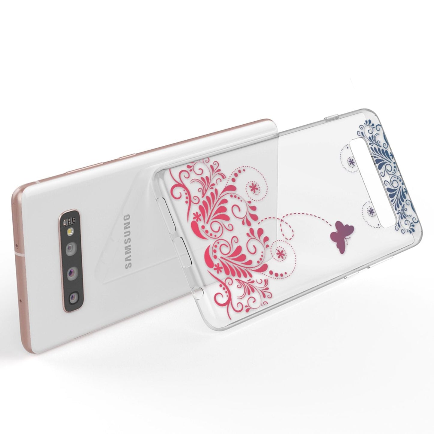 NALIA Hülle kompatibel mit Samsung Galaxy S10 Plus, Motiv Handyhülle Slim Silikon Case Cover Schutzhülle Dünn Durchsichtig, Etui Handy-Tasche Backcover Transparent Bumper