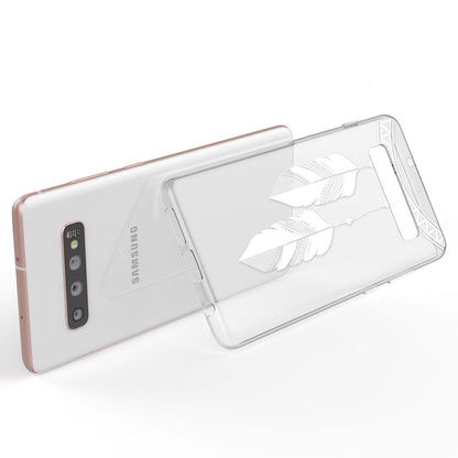 NALIA Hülle kompatibel mit Samsung Galaxy S10 Plus, Motiv Handyhülle Slim Silikon Case Cover Schutzhülle Dünn Durchsichtig, Etui Handy-Tasche Backcover Transparent Bumper