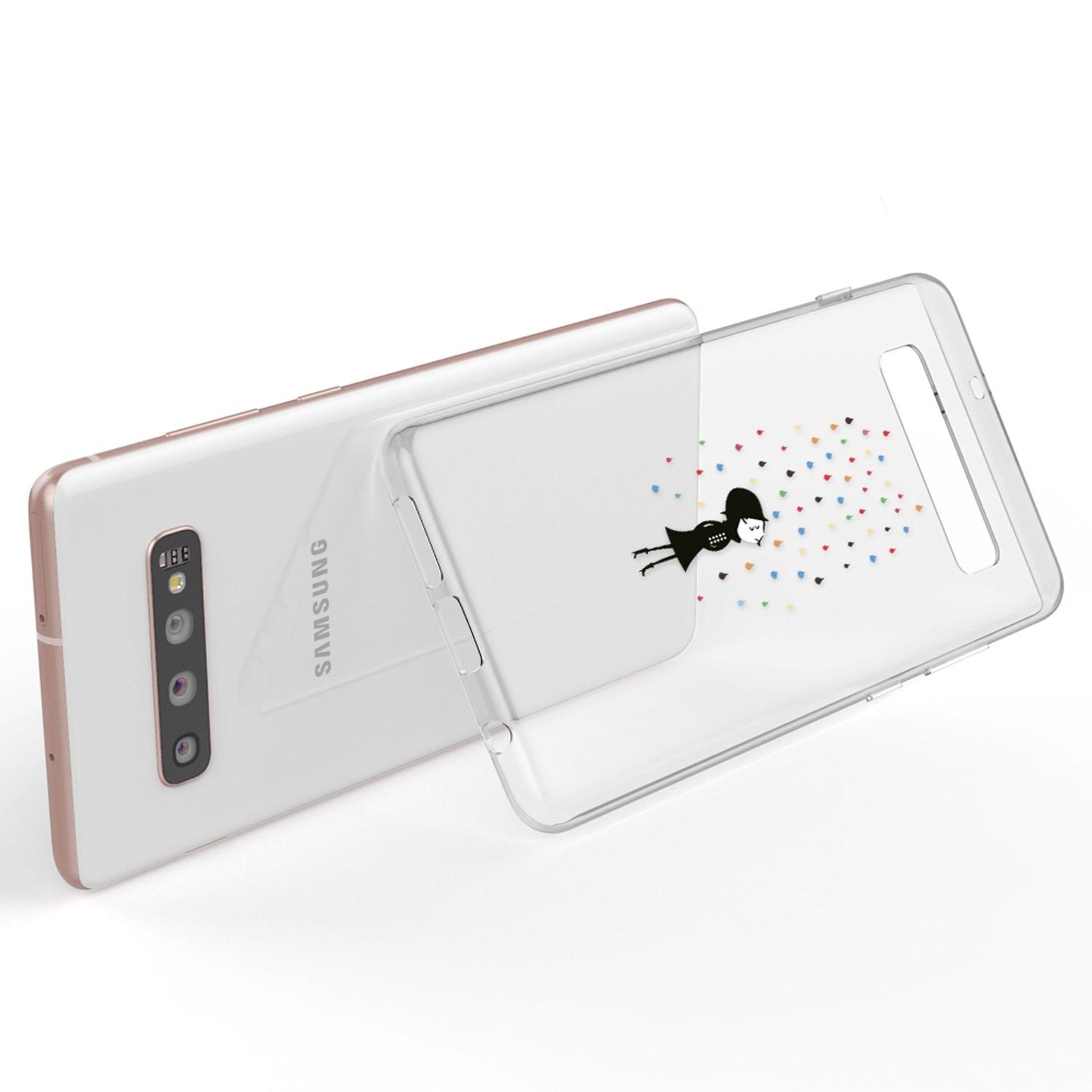 NALIA Hülle kompatibel mit Samsung Galaxy S10 Plus, Motiv Handyhülle Slim Silikon Case Cover Schutzhülle Dünn Durchsichtig, Etui Handy-Tasche Backcover Transparent Bumper