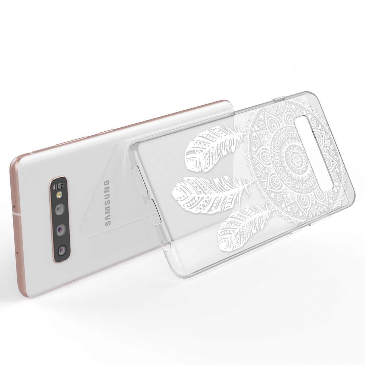 NALIA Hülle kompatibel mit Samsung Galaxy S10 Plus, Motiv Handyhülle Slim Silikon Case Cover Schutzhülle Dünn Durchsichtig, Etui Handy-Tasche Backcover Transparent Bumper
