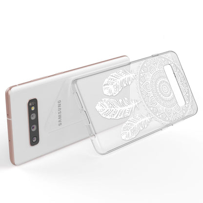 NALIA Hülle kompatibel mit Samsung Galaxy S10 Plus, Motiv Handyhülle Slim Silikon Case Cover Schutzhülle Dünn Durchsichtig, Etui Handy-Tasche Backcover Transparent Bumper