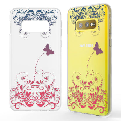 NALIA Hülle kompatibel mit Samsung Galaxy S10e, Motiv Handyhülle Slim Silikon Case Cover Schutzhülle Dünn Durchsichtig, Etui Handy-Tasche Backcover Transparent Bumper