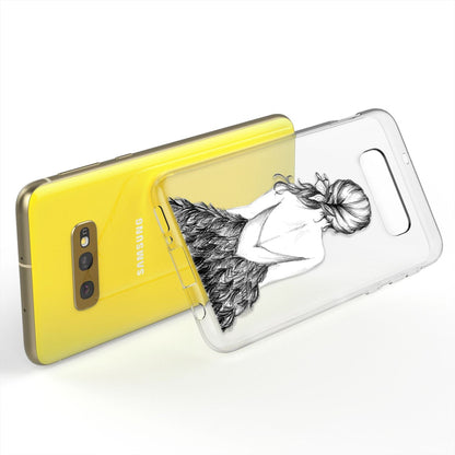 NALIA Hülle kompatibel mit Samsung Galaxy S10e, Motiv Handyhülle Slim Silikon Case Cover Schutzhülle Dünn Durchsichtig, Etui Handy-Tasche Backcover Transparent Bumper
