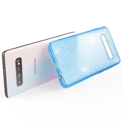 NALIA Glitzerhülle für Samsung Galaxy S10 – Funkelnder Glitzer-Look & Grip – SHINEPOP (Silikon Case) – Marke aus Berlin