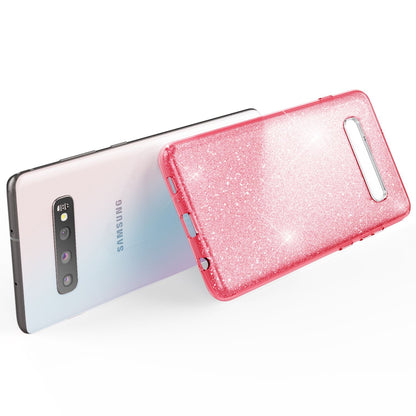 NALIA Glitzerhülle für Samsung Galaxy S10 – Funkelnder Glitzer-Look & Grip – SHINEPOP (Silikon Case) – Marke aus Berlin