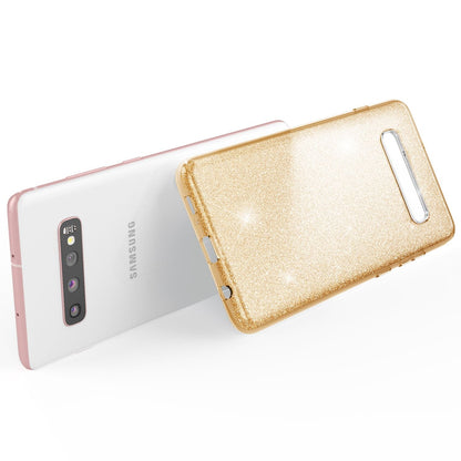 NALIA Glitzerhülle für Samsung Galaxy S10 Plus – Funkelnder Glitzer-Look & Grip – SHINEPOP (Silikon Case) – Marke aus Berlin