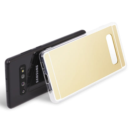 NALIA Spiegel Hülle kompatibel mit Samsung Galaxy S10, Ultra-Slim Handyhülle Mirror TPU Silikon Case, Dünne Schutz-Hülle Back-Cover Verspiegelt, Handy-Tasche Bumper Smart-Phone Etui