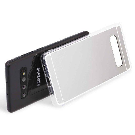 NALIA Spiegel Hülle kompatibel mit Samsung Galaxy S10, Ultra-Slim Handyhülle Mirror TPU Silikon Case, Dünne Schutz-Hülle Back-Cover Verspiegelt, Handy-Tasche Bumper Smart-Phone Etui