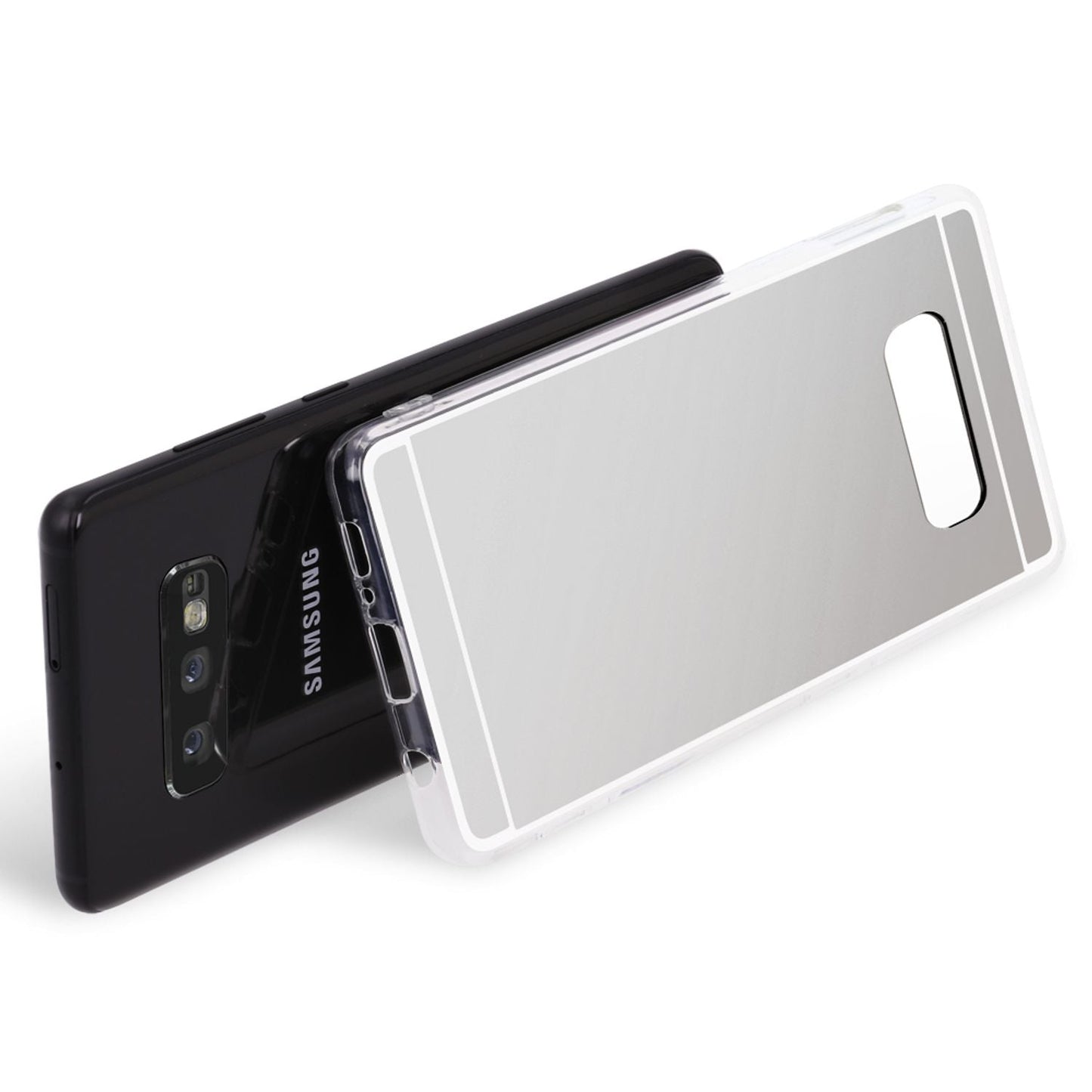 NALIA Spiegel Hülle kompatibel mit Samsung Galaxy S10e, Ultra-Slim Handyhülle Mirror TPU Silikon Case, Schutz-Hülle Dünn Back-Cover Verspiegelt, Handy-Tasche Bumper Smart-Phone Etui