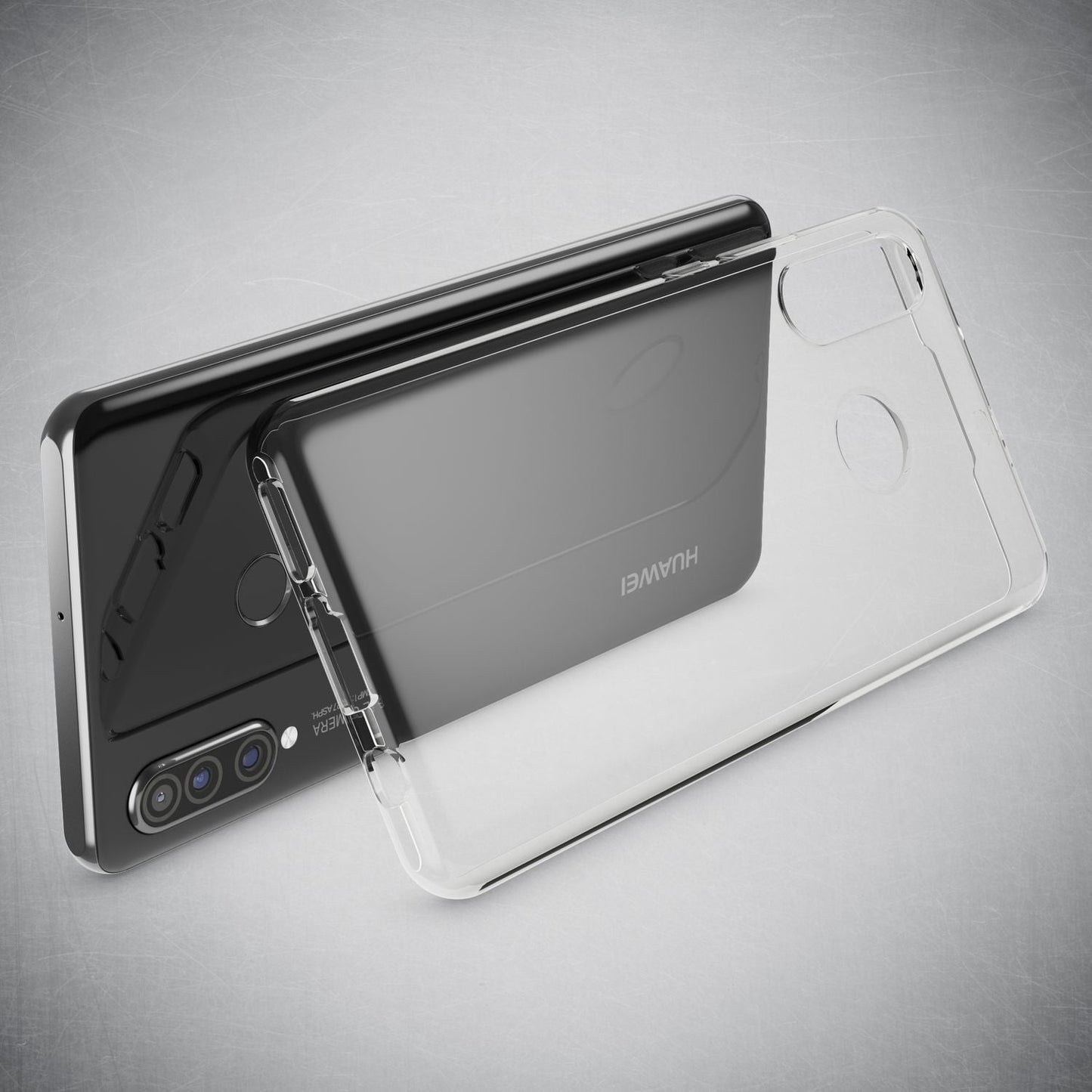 NALIA Transparente Silikonhülle für Huawei P30 Lite – Anti-Gelb & Rutschfest – GLAZE (Handyhülle Kristallklar, Schlank & Stoßfest) – Marke aus Berlin