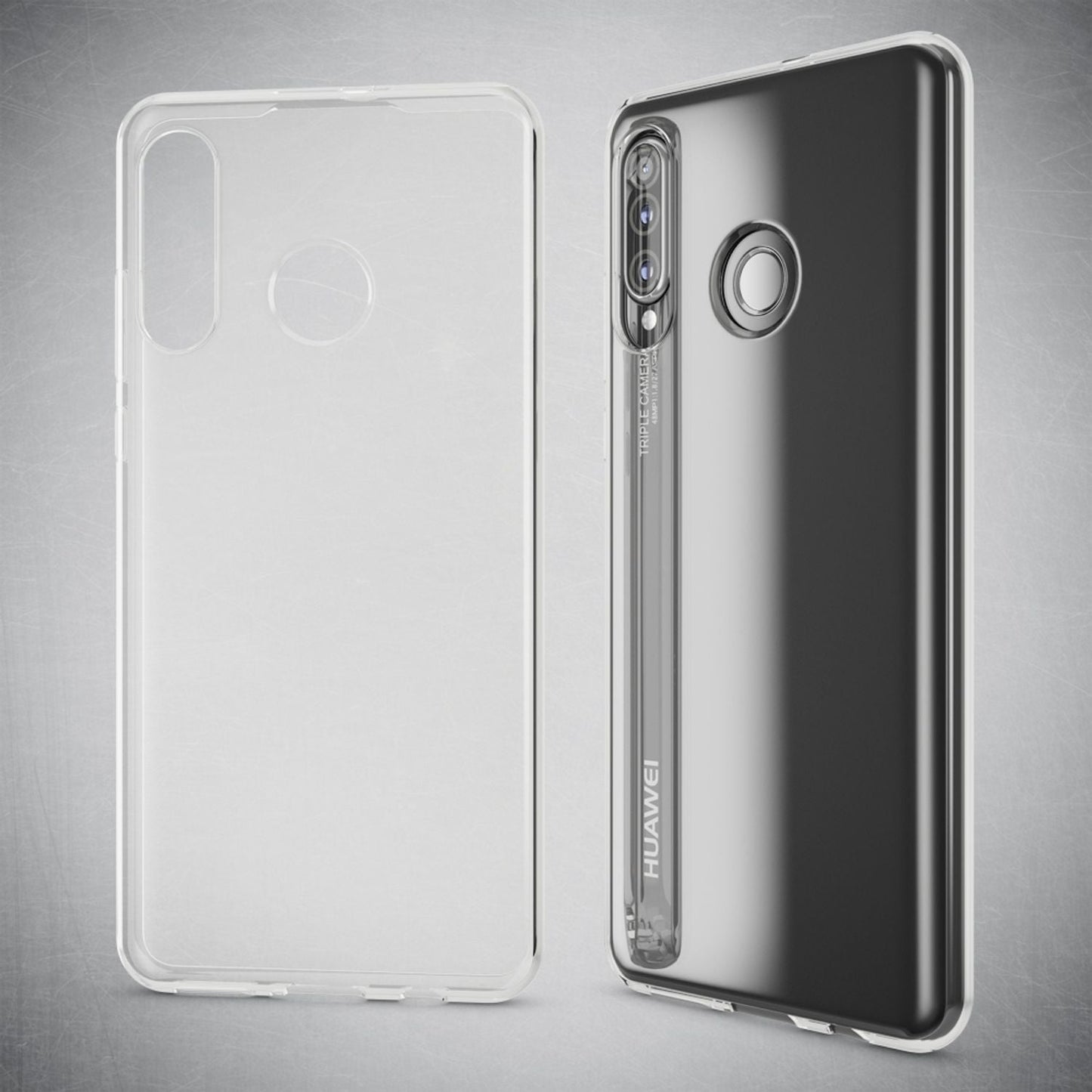 NALIA Transparente Silikonhülle für Huawei P30 Lite – Anti-Gelb & Rutschfest – GLAZE (Handyhülle Kristallklar, Schlank & Stoßfest) – Marke aus Berlin