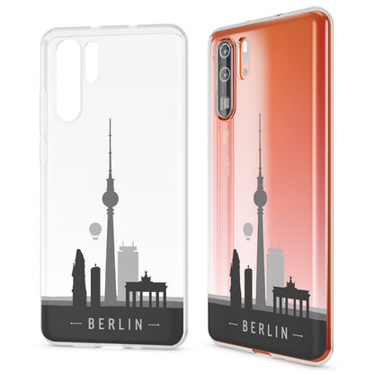 NALIA Hülle kompatibel mit Huawei P30 Pro, Motiv Handyhülle Ultra-Slim Silikon Case Crystal Cover Schutzhülle Durchsichtig Dünn, Handy-Tasche Backcover Transparent Bumper