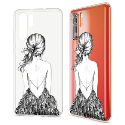 NALIA Hülle kompatibel mit Huawei P30 Pro, Motiv Handyhülle Ultra-Slim Silikon Case Crystal Cover Schutzhülle Durchsichtig Dünn, Handy-Tasche Backcover Transparent Bumper