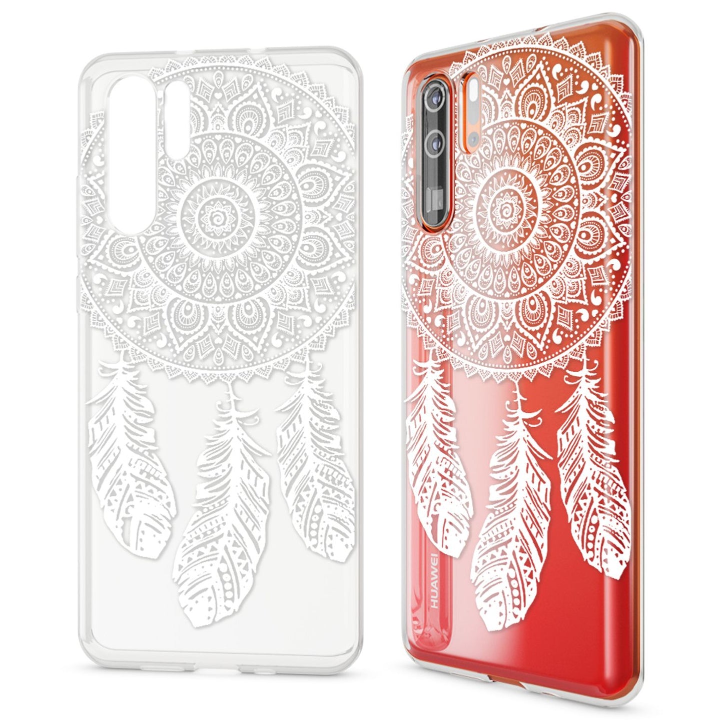 NALIA Hülle kompatibel mit Huawei P30 Pro, Motiv Handyhülle Ultra-Slim Silikon Case Crystal Cover Schutzhülle Durchsichtig Dünn, Handy-Tasche Backcover Transparent Bumper