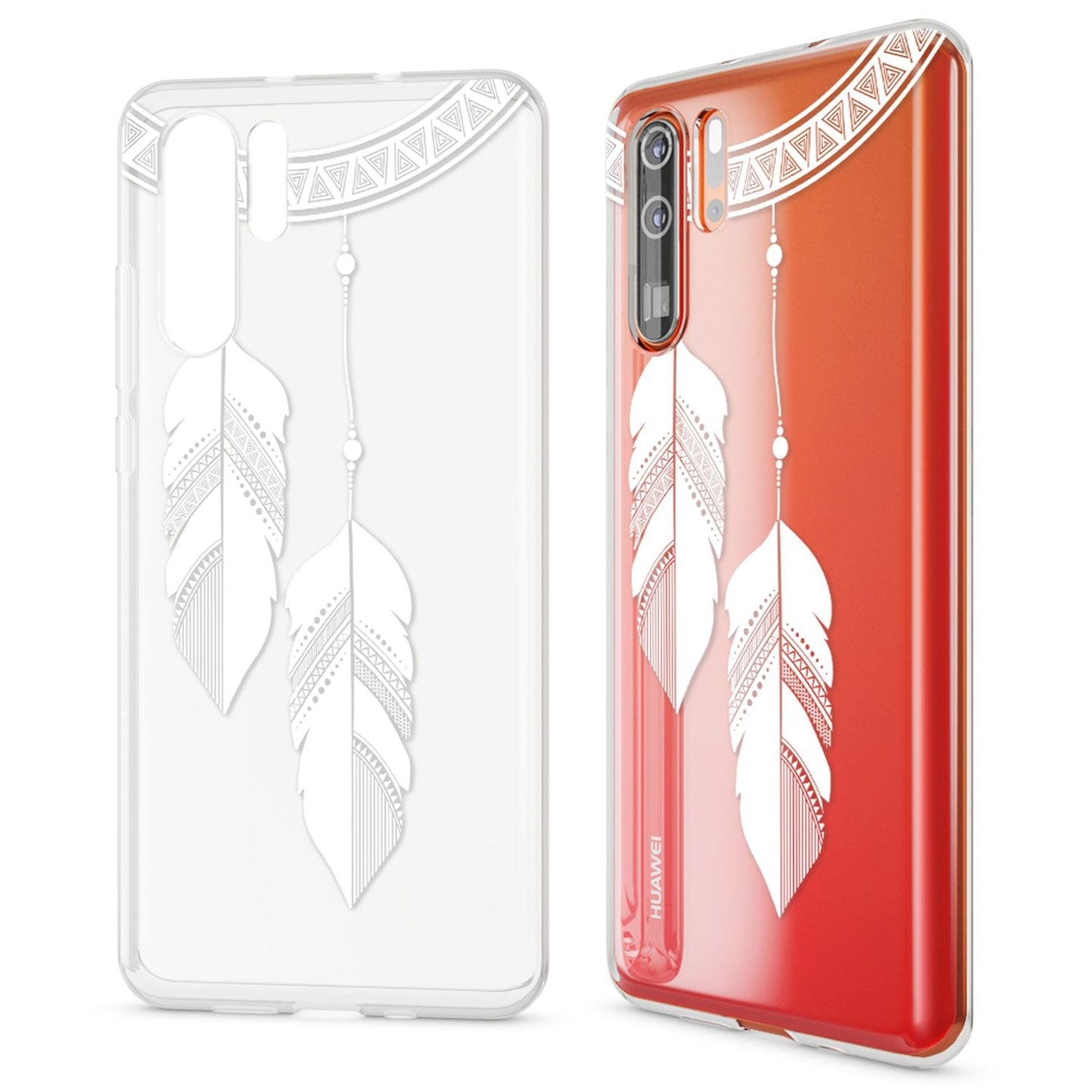 NALIA Hülle kompatibel mit Huawei P30 Pro, Motiv Handyhülle Ultra-Slim Silikon Case Crystal Cover Schutzhülle Durchsichtig Dünn, Handy-Tasche Backcover Transparent Bumper