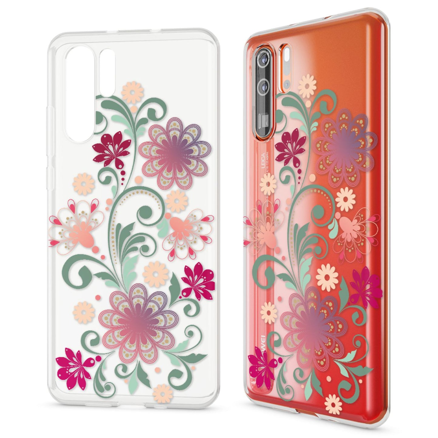 NALIA Hülle kompatibel mit Huawei P30 Pro, Motiv Handyhülle Ultra-Slim Silikon Case Crystal Cover Schutzhülle Durchsichtig Dünn, Handy-Tasche Backcover Transparent Bumper