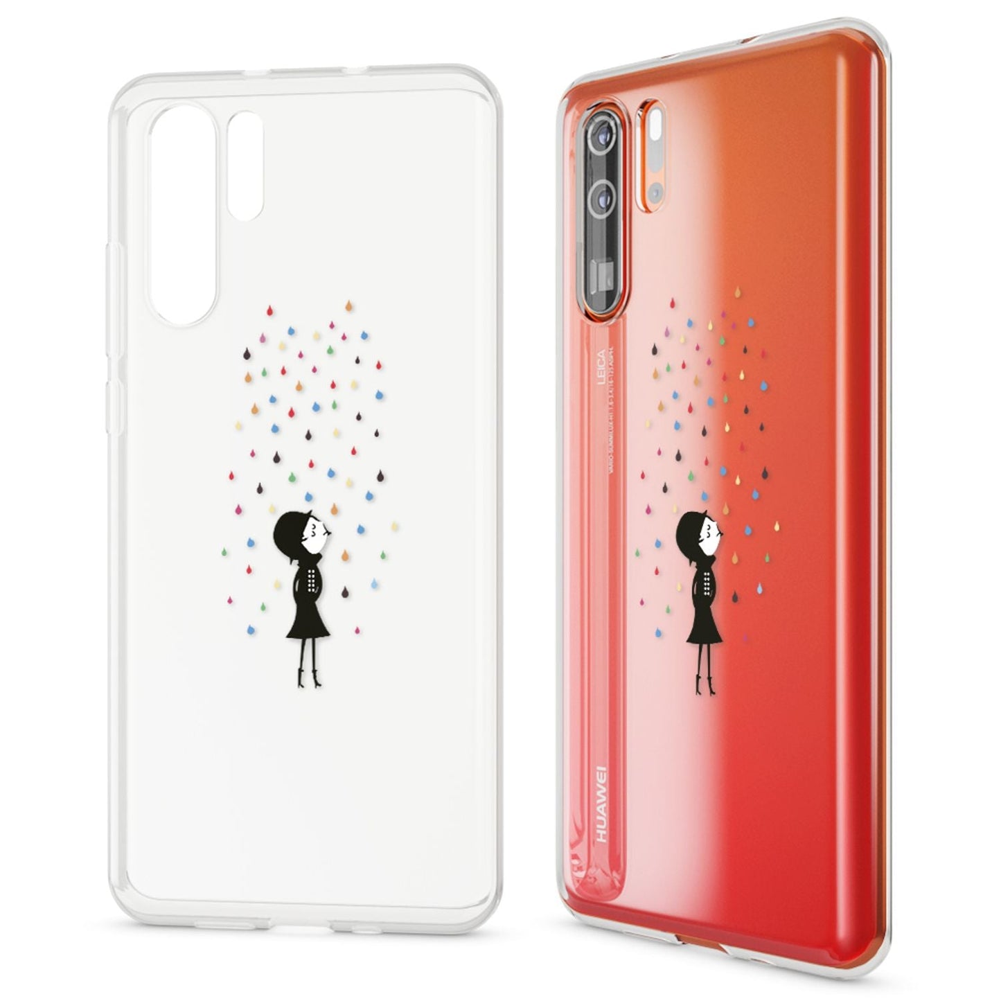 NALIA Hülle kompatibel mit Huawei P30 Pro, Motiv Handyhülle Ultra-Slim Silikon Case Crystal Cover Schutzhülle Durchsichtig Dünn, Handy-Tasche Backcover Transparent Bumper