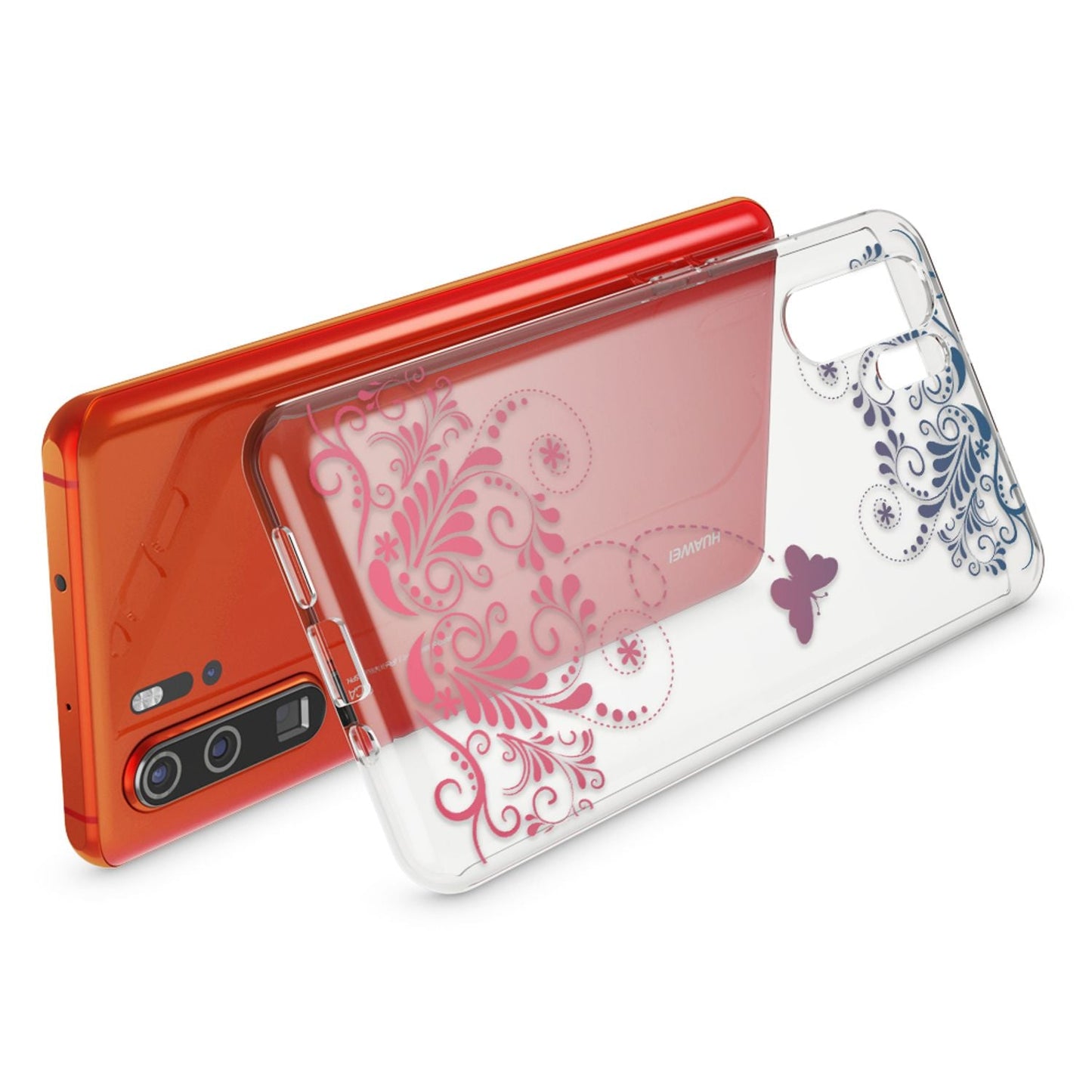 NALIA Hülle kompatibel mit Huawei P30 Pro, Motiv Handyhülle Ultra-Slim Silikon Case Crystal Cover Schutzhülle Durchsichtig Dünn, Handy-Tasche Backcover Transparent Bumper