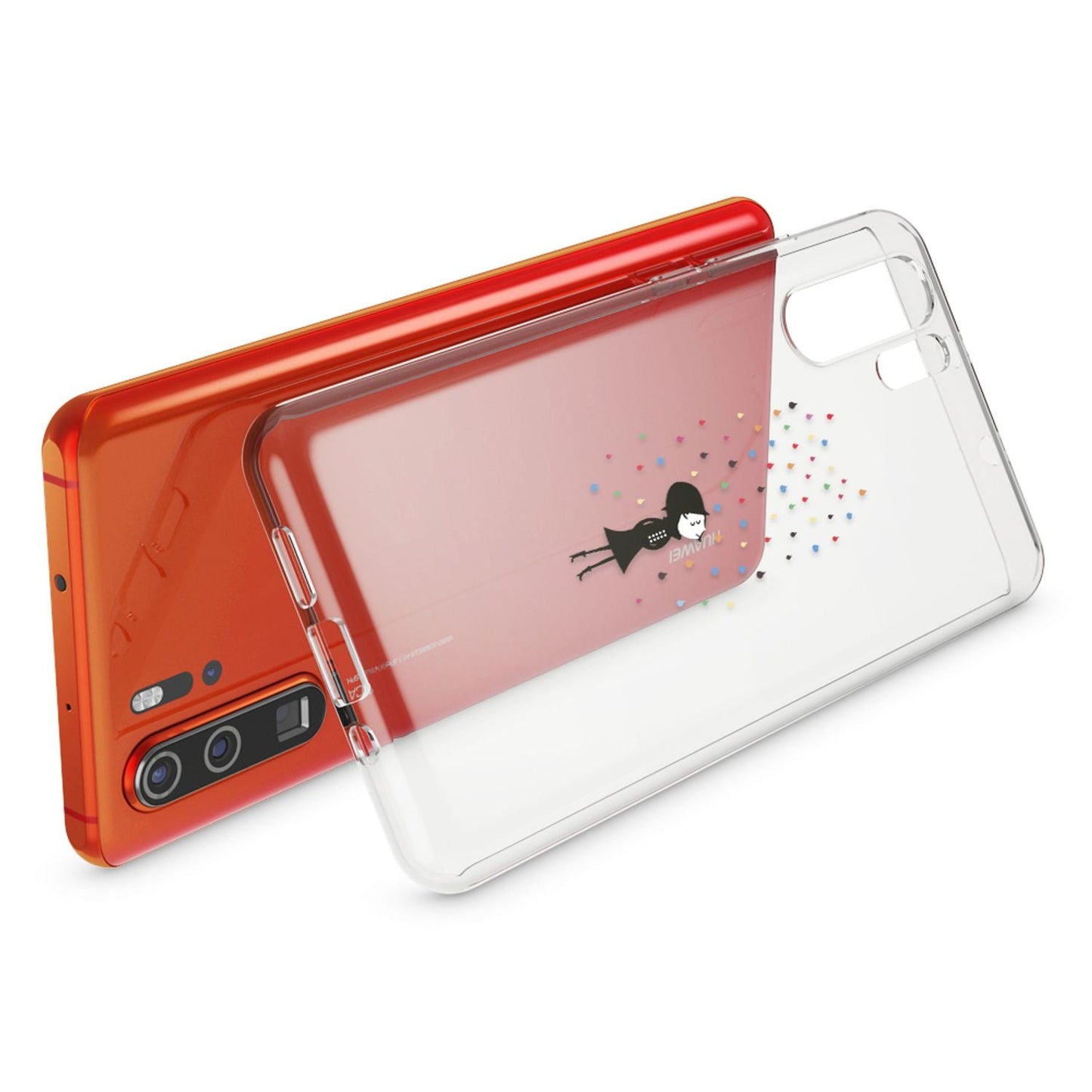 NALIA Hülle kompatibel mit Huawei P30 Pro, Motiv Handyhülle Ultra-Slim Silikon Case Crystal Cover Schutzhülle Durchsichtig Dünn, Handy-Tasche Backcover Transparent Bumper