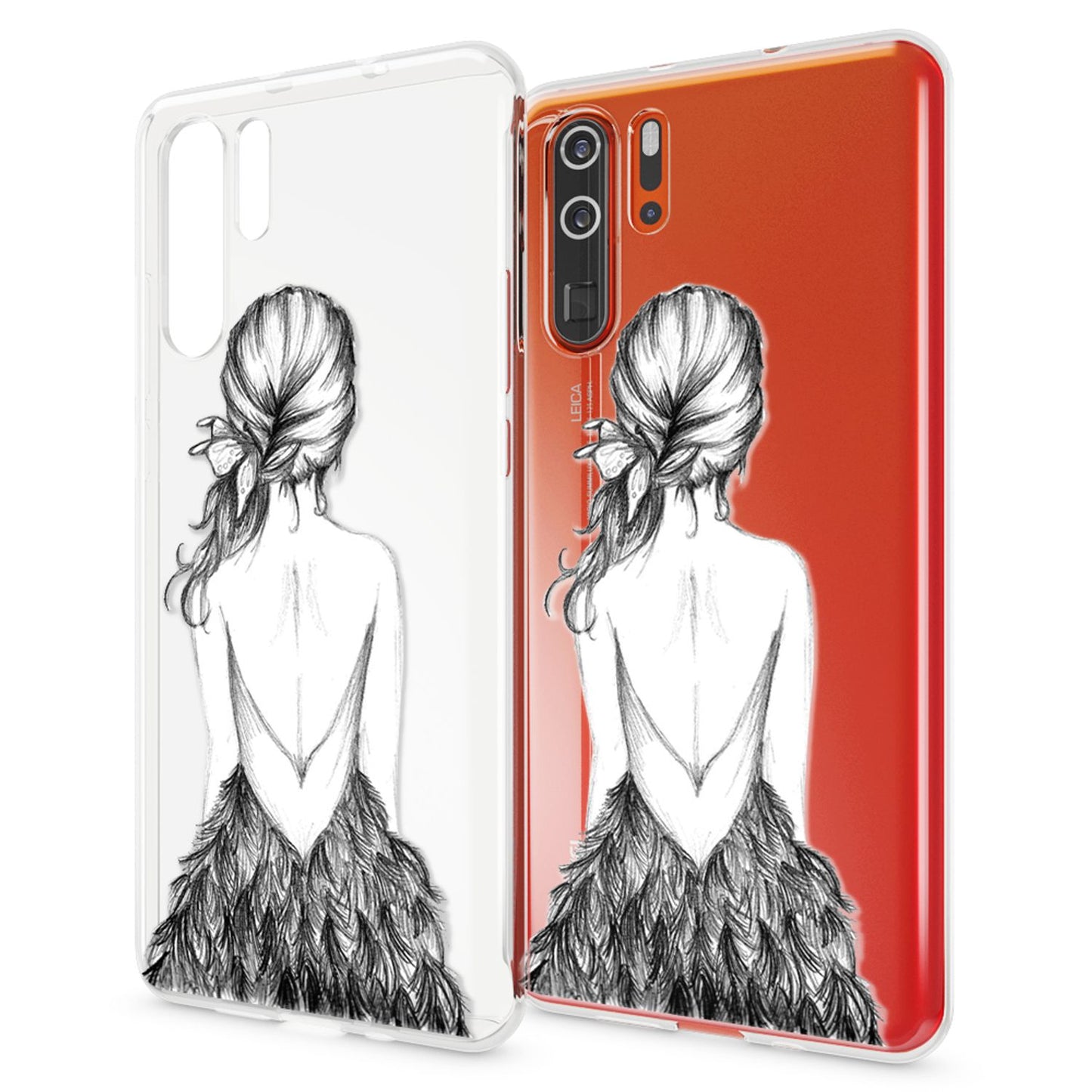 NALIA Hülle kompatibel mit Huawei P30 Pro, Motiv Handyhülle Ultra-Slim Silikon Case Crystal Cover Schutzhülle Durchsichtig Dünn, Handy-Tasche Backcover Transparent Bumper