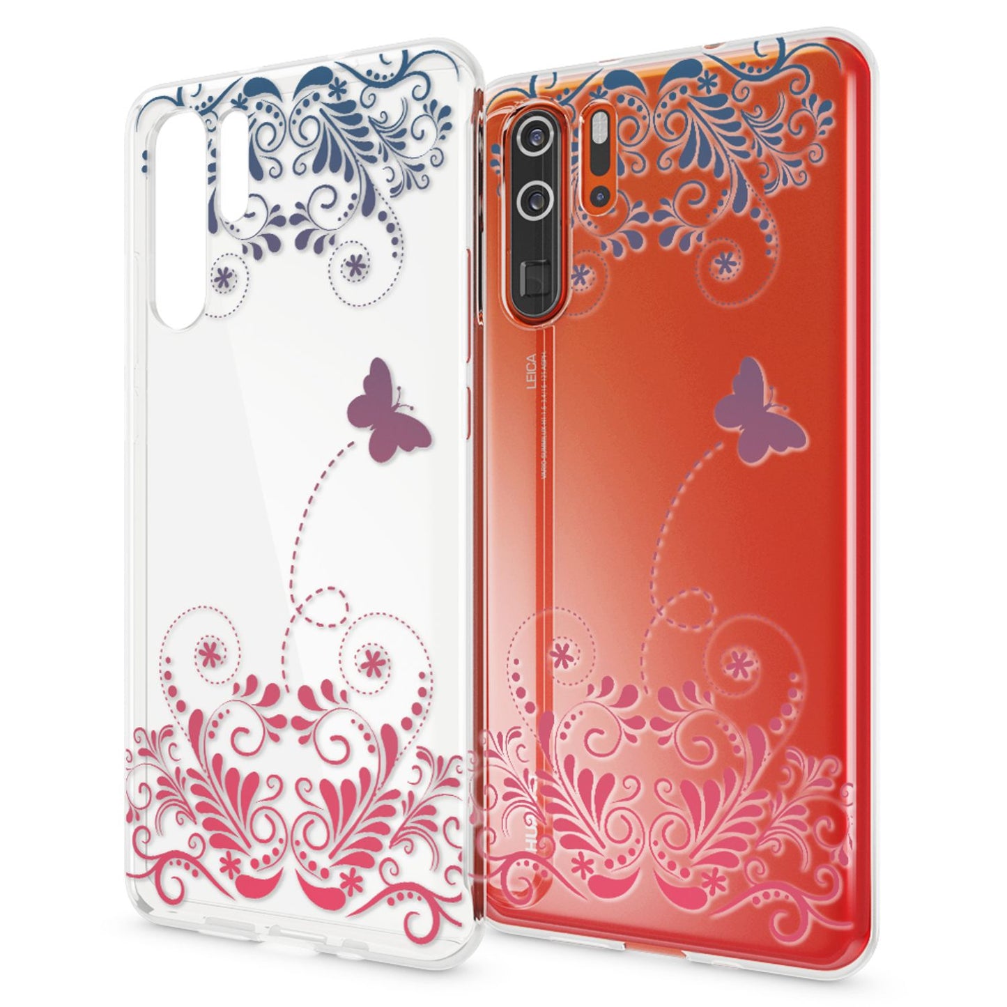 NALIA Hülle kompatibel mit Huawei P30 Pro, Motiv Handyhülle Ultra-Slim Silikon Case Crystal Cover Schutzhülle Durchsichtig Dünn, Handy-Tasche Backcover Transparent Bumper