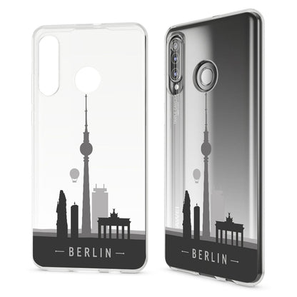 NALIA Hülle kompatibel mit Huawei P30 Lite, Motiv Handyhülle Ultra-Slim Silikon Case Crystal Cover Schutzhülle Durchsichtig, Handy-Tasche Backcover Transparent Bumper
