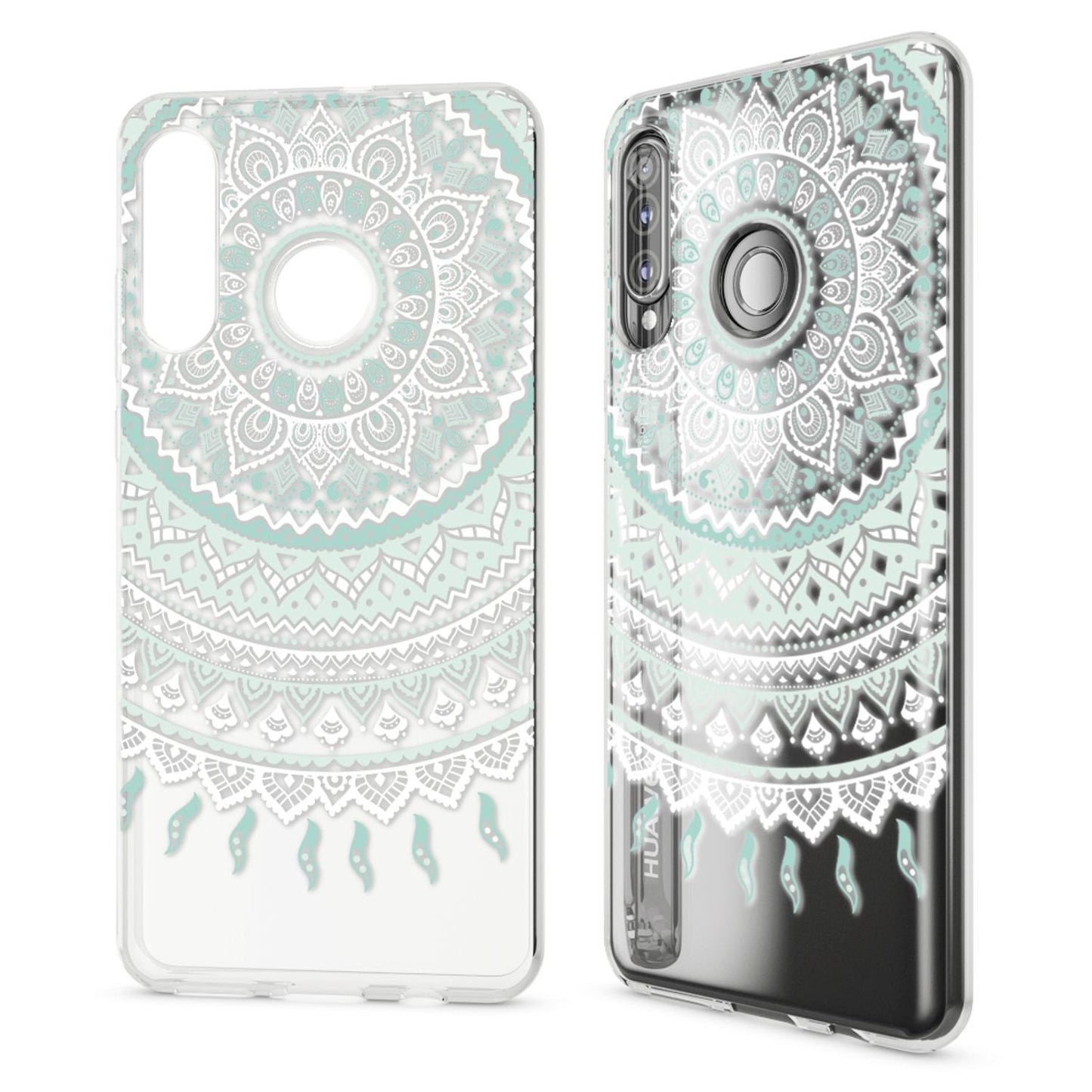 NALIA Hülle kompatibel mit Huawei P30 Lite, Motiv Handyhülle Ultra-Slim Silikon Case Crystal Cover Schutzhülle Durchsichtig, Handy-Tasche Backcover Transparent Bumper