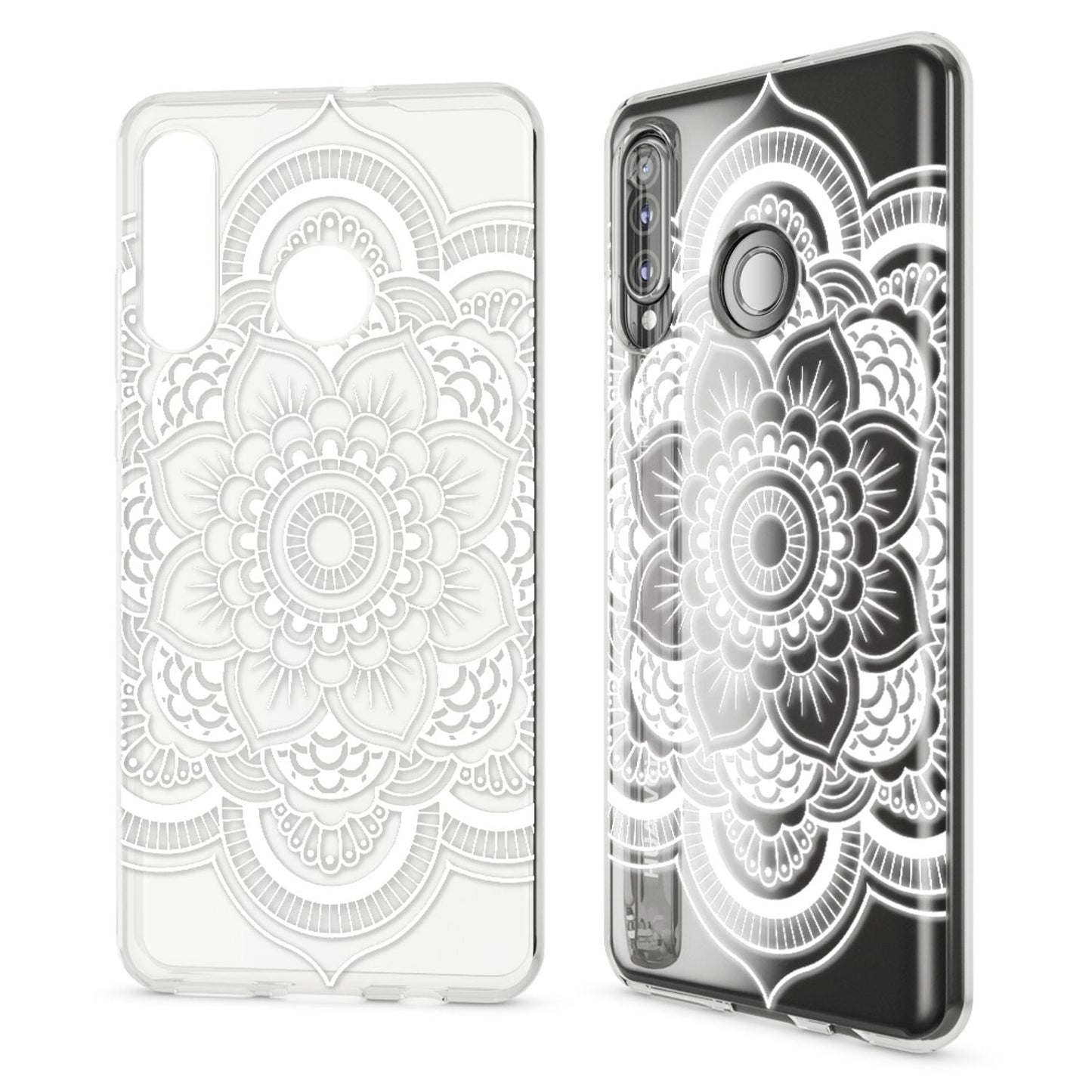 NALIA Hülle kompatibel mit Huawei P30 Lite, Motiv Handyhülle Ultra-Slim Silikon Case Crystal Cover Schutzhülle Durchsichtig, Handy-Tasche Backcover Transparent Bumper