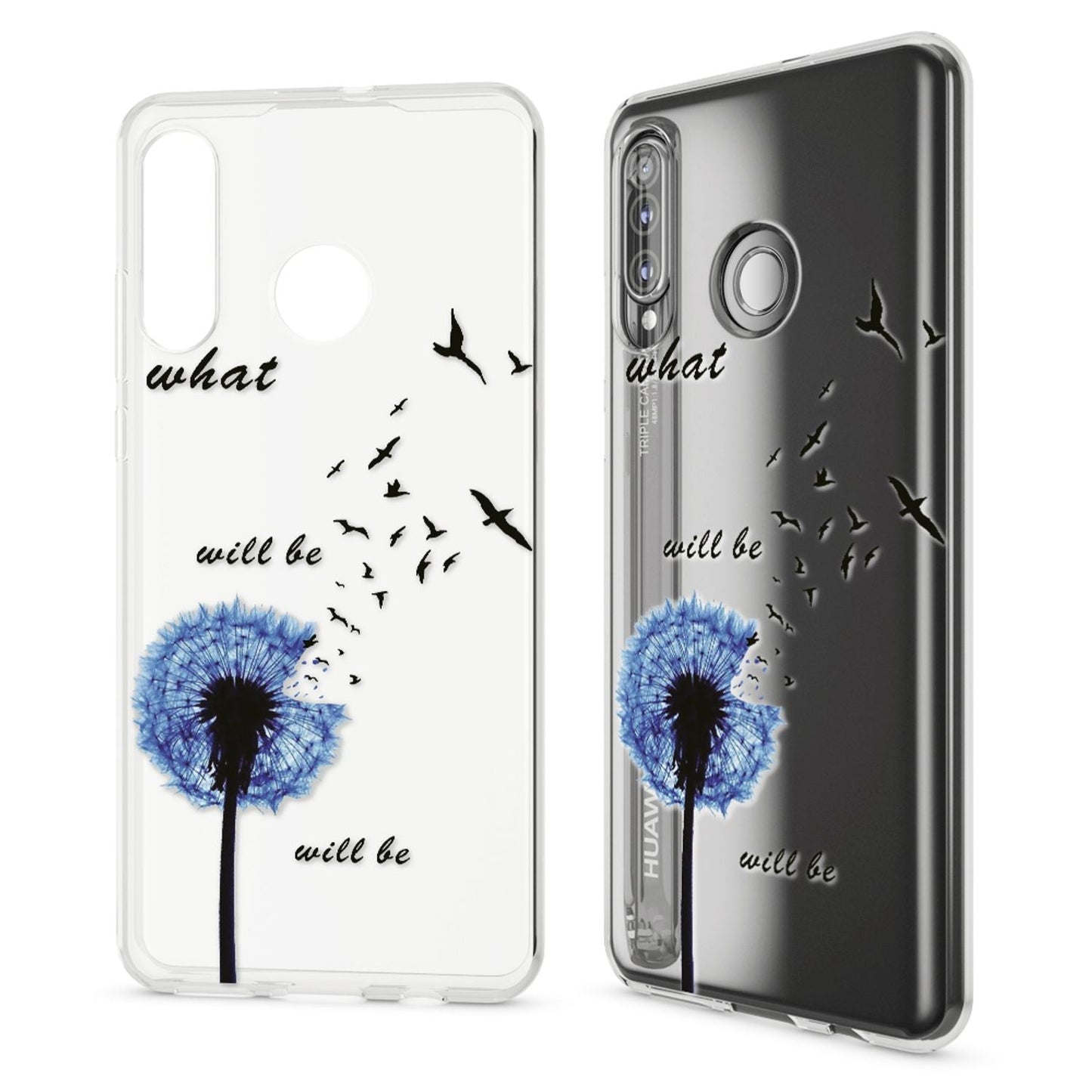 NALIA Hülle kompatibel mit Huawei P30 Lite, Motiv Handyhülle Ultra-Slim Silikon Case Crystal Cover Schutzhülle Durchsichtig, Handy-Tasche Backcover Transparent Bumper