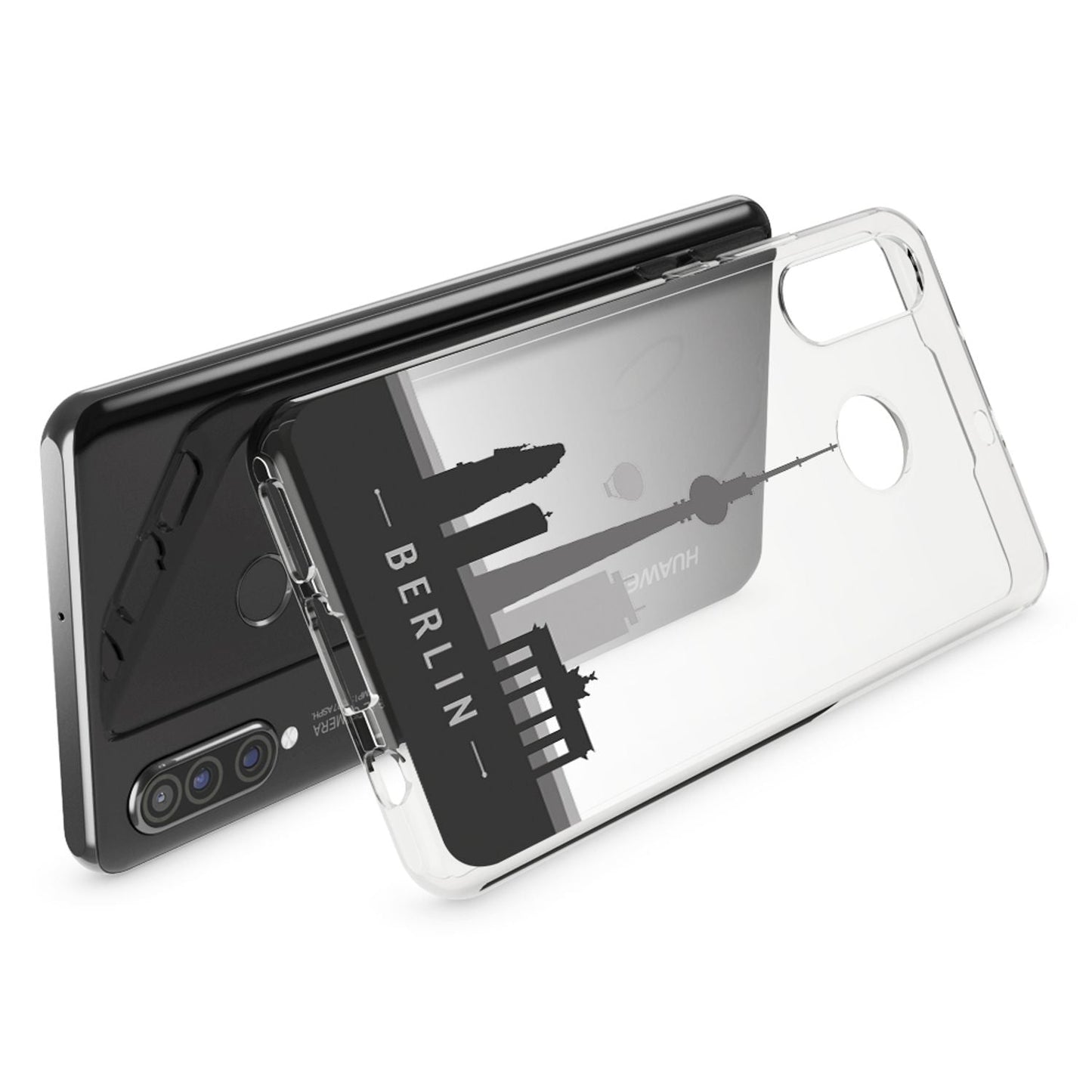 NALIA Hülle kompatibel mit Huawei P30 Lite, Motiv Handyhülle Ultra-Slim Silikon Case Crystal Cover Schutzhülle Durchsichtig, Handy-Tasche Backcover Transparent Bumper