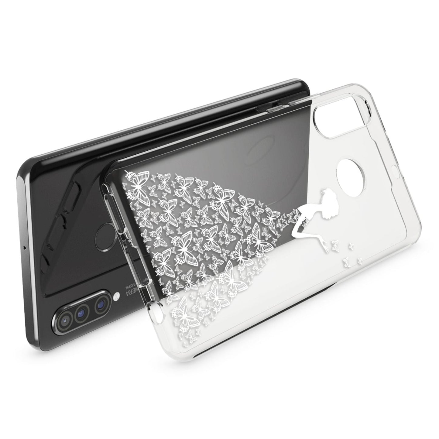 NALIA Hülle kompatibel mit Huawei P30 Lite, Motiv Handyhülle Ultra-Slim Silikon Case Crystal Cover Schutzhülle Durchsichtig, Handy-Tasche Backcover Transparent Bumper