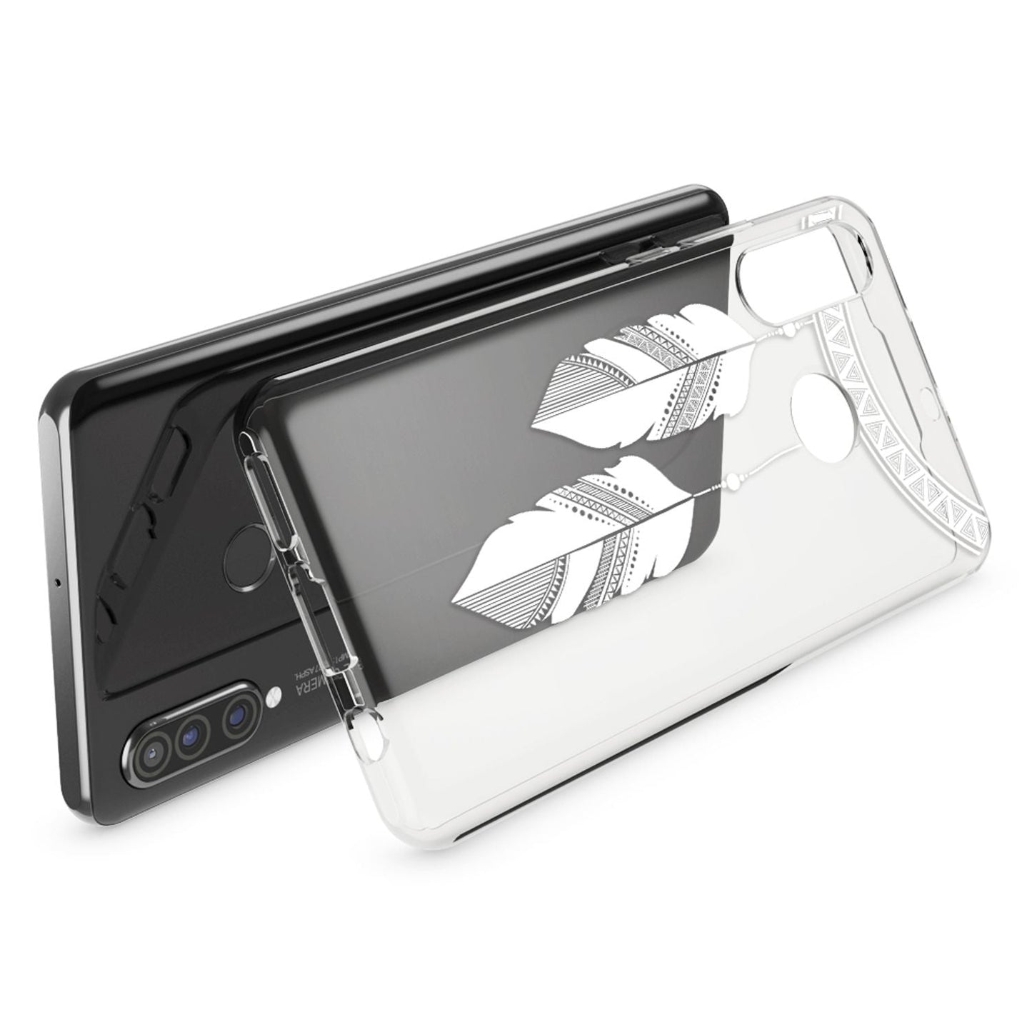 NALIA Hülle kompatibel mit Huawei P30 Lite, Motiv Handyhülle Ultra-Slim Silikon Case Crystal Cover Schutzhülle Durchsichtig, Handy-Tasche Backcover Transparent Bumper