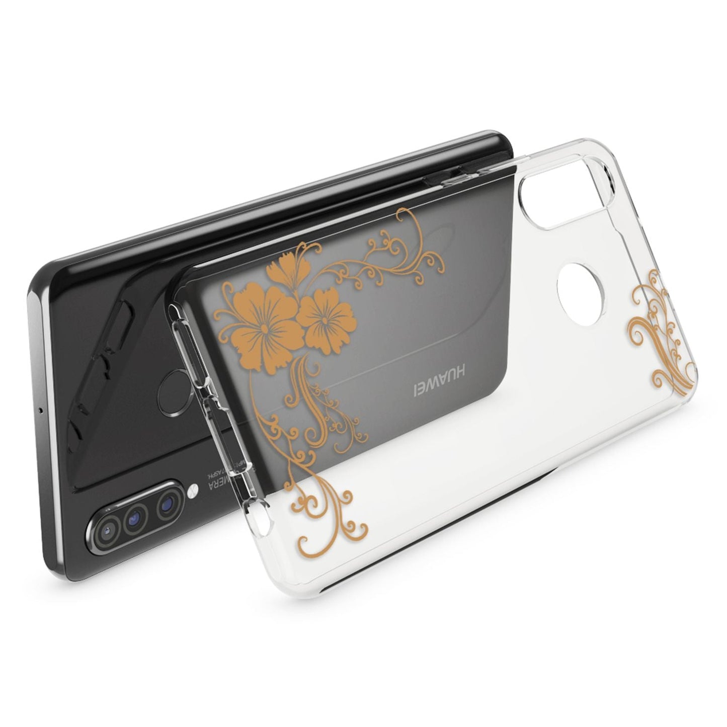 NALIA Hülle kompatibel mit Huawei P30 Lite, Motiv Handyhülle Ultra-Slim Silikon Case Crystal Cover Schutzhülle Durchsichtig, Handy-Tasche Backcover Transparent Bumper