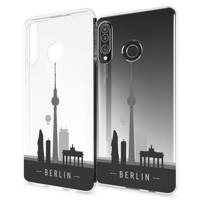 NALIA Hülle kompatibel mit Huawei P30 Lite, Motiv Handyhülle Ultra-Slim Silikon Case Crystal Cover Schutzhülle Durchsichtig, Handy-Tasche Backcover Transparent Bumper