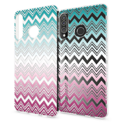 NALIA Hülle kompatibel mit Huawei P30 Lite, Motiv Handyhülle Ultra-Slim Silikon Case Crystal Cover Schutzhülle Durchsichtig, Handy-Tasche Backcover Transparent Bumper