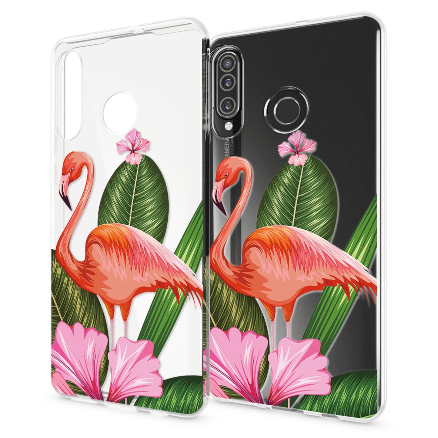 NALIA Hülle kompatibel mit Huawei P30 Lite, Motiv Handyhülle Ultra-Slim Silikon Case Crystal Cover Schutzhülle Durchsichtig, Handy-Tasche Backcover Transparent Bumper