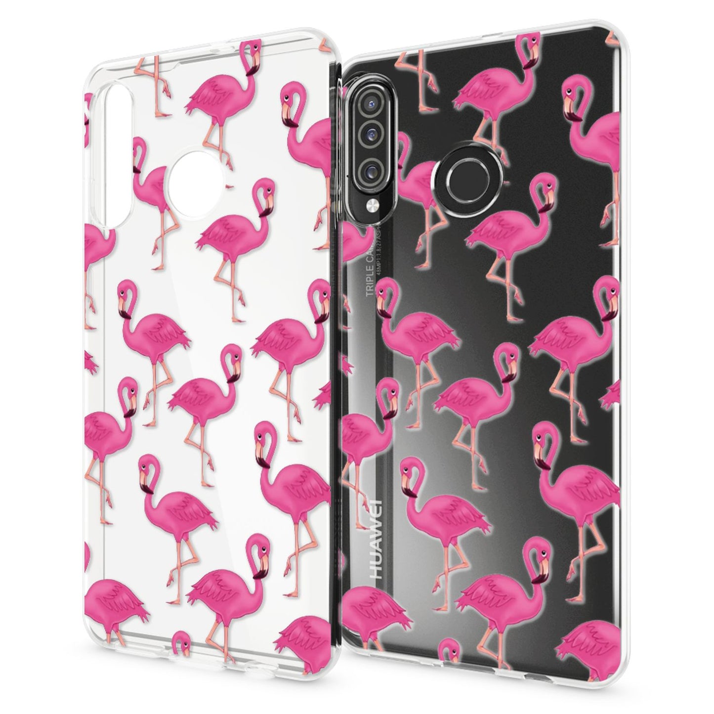NALIA Hülle kompatibel mit Huawei P30 Lite, Motiv Handyhülle Ultra-Slim Silikon Case Crystal Cover Schutzhülle Durchsichtig, Handy-Tasche Backcover Transparent Bumper