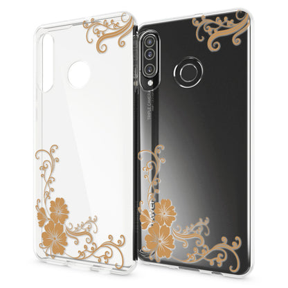 NALIA Hülle kompatibel mit Huawei P30 Lite, Motiv Handyhülle Ultra-Slim Silikon Case Crystal Cover Schutzhülle Durchsichtig, Handy-Tasche Backcover Transparent Bumper