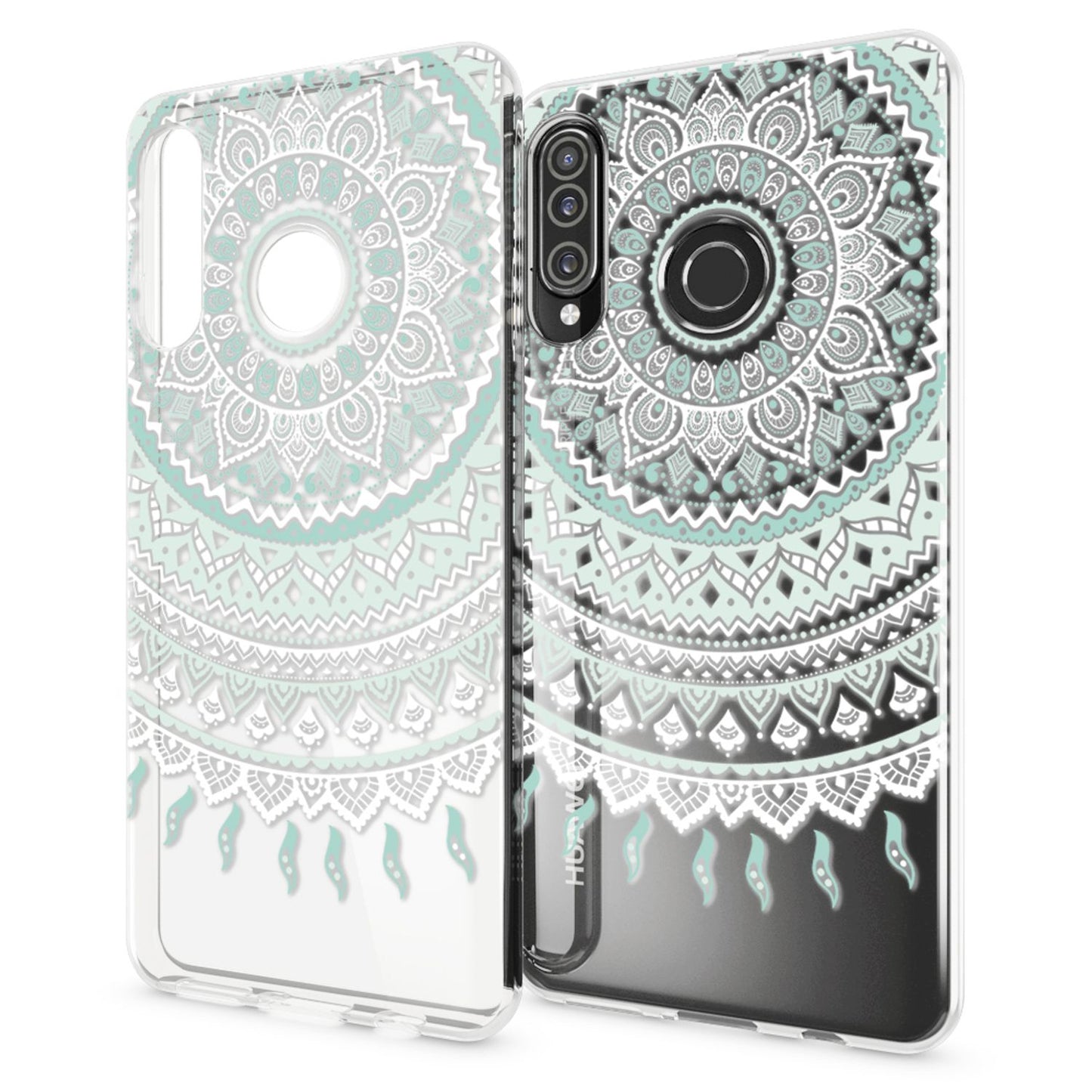NALIA Hülle kompatibel mit Huawei P30 Lite, Motiv Handyhülle Ultra-Slim Silikon Case Crystal Cover Schutzhülle Durchsichtig, Handy-Tasche Backcover Transparent Bumper