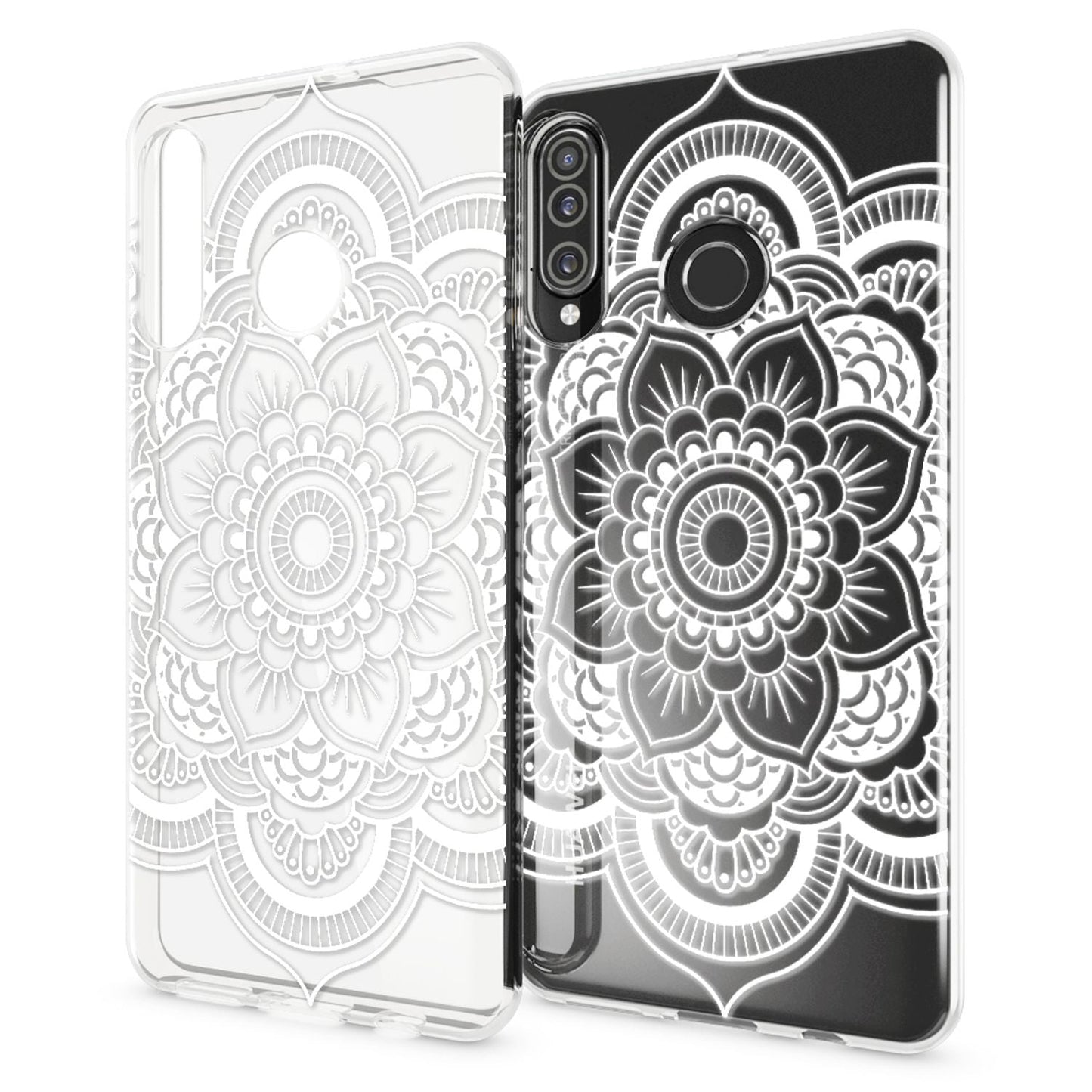 NALIA Hülle kompatibel mit Huawei P30 Lite, Motiv Handyhülle Ultra-Slim Silikon Case Crystal Cover Schutzhülle Durchsichtig, Handy-Tasche Backcover Transparent Bumper